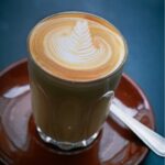 Caffe Latte A Caffe Latte is a single espresso with creamy milk in a 225ml glass; the milkiest coffee of them all. Coffee is the cornerstone of Ginger & White.