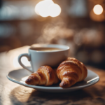chai with croissant