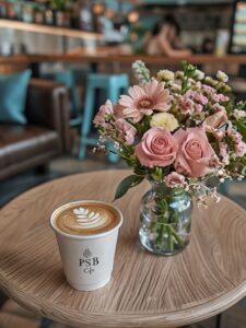 Enjoy the finest organic coffee in a welcoming atmosphere.