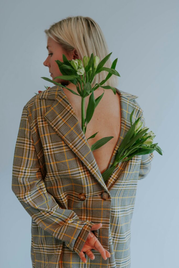 Model wearing eco-friendly custom clothing in Mississauga